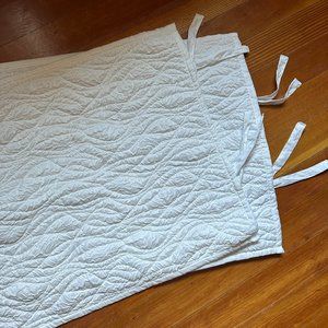 DKNY White Quilted Pillow Shams Standard